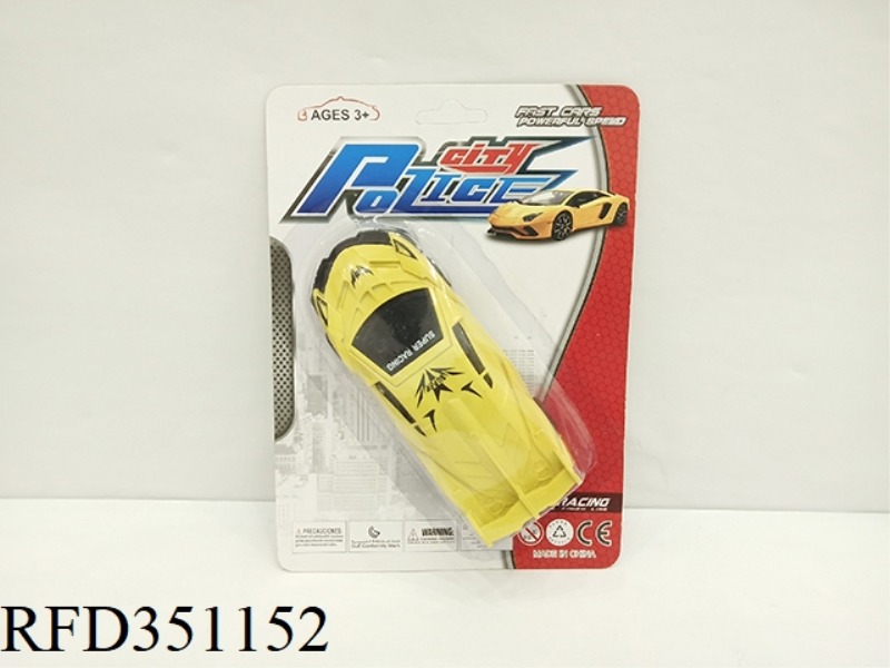 PAINT PULL BACK CAR (2 STYLES AND 4 COLORS MIXED)