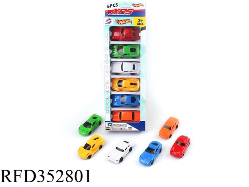 6 PULL BACK CARTS