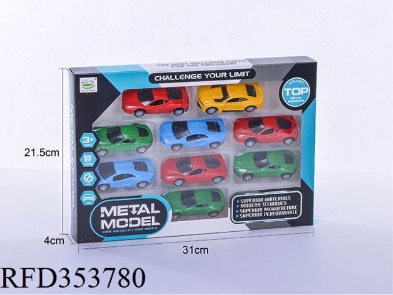 9 SETS OF 4 PULL BACK SIMULATION CARS