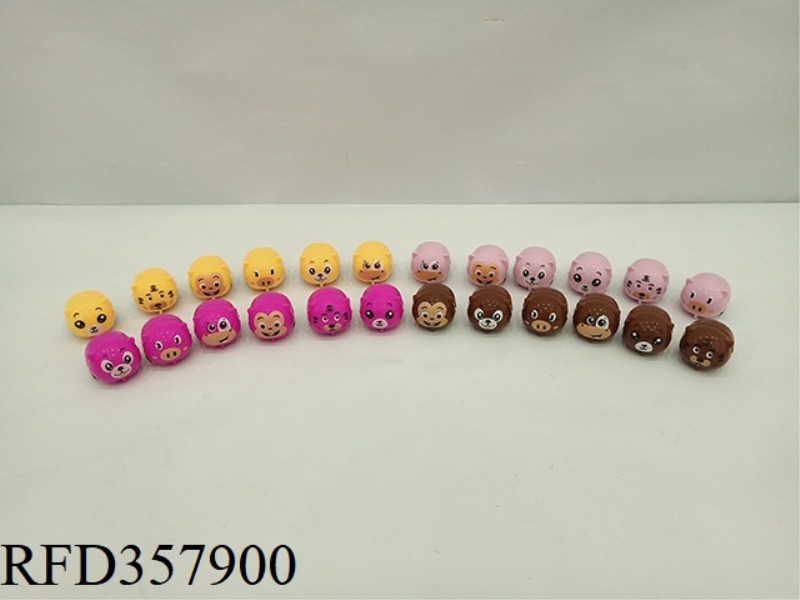 CARTOON MINI PULL BACK CAR (6 FOUR-COLOR MIXED)