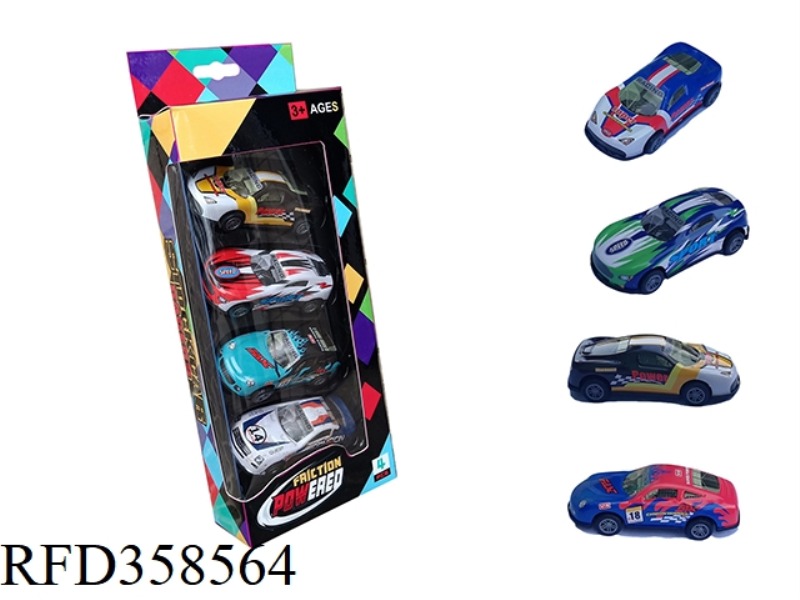 TIN ALLOY COLOR PRINTING PULL BACK CAR