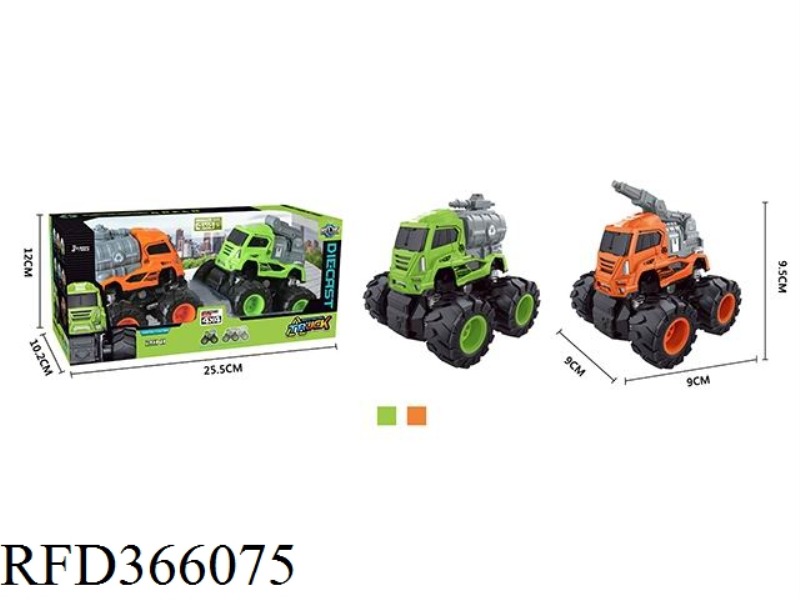 FOUR-DRIVE INERTIAL ALLOY SANITATION VEHICLE (2 PCS)