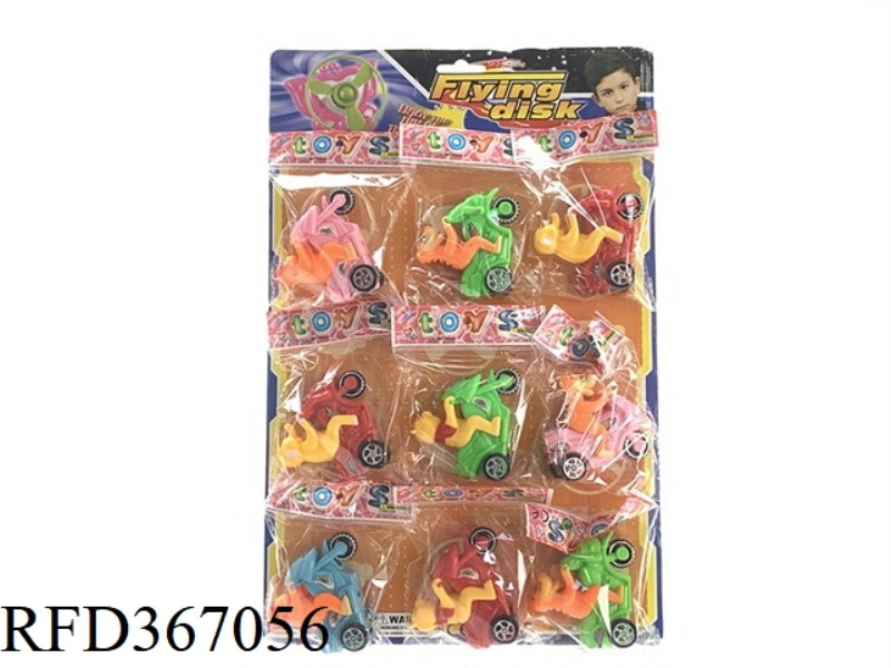 PULL BACK MOTORCYCLE CARTOON DOLL