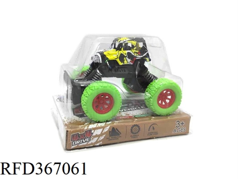 GRAFFITI PULL BACK OFF-ROAD STUNT CAR