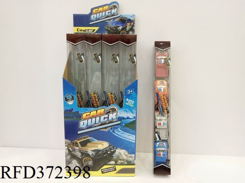 PULL BACK POLICE PICKUP TRUCK 12PCS