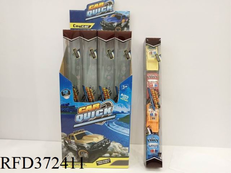 PULL BACK PICKUP TRUCK PRINTING POLICE CAR 12PCS