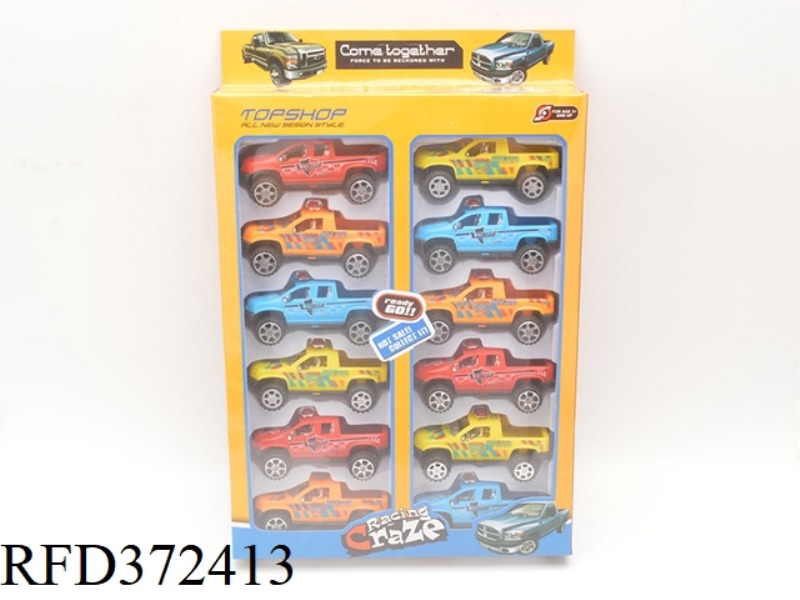 PULL BACK PICKUP TRUCK PRINTING POLICE CAR