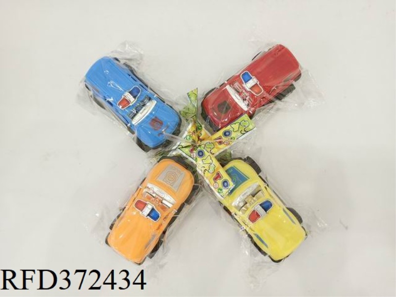 PULL BACK SIMULATION PAD PRINTING POLICE CAR