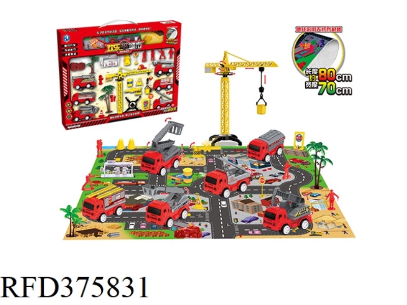 TURN BACK FIRE TRUCK 12PCS