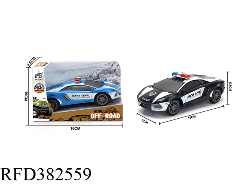 1:28 LAMBORGHINI POLICE CAR PULL BACK CAR