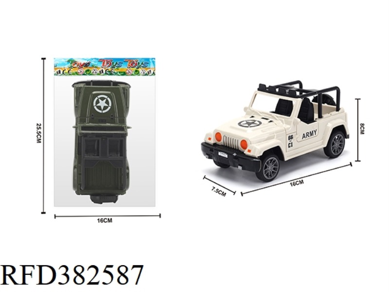 1:28 JEEP MILITARY VEHICLE BACK IN BAG