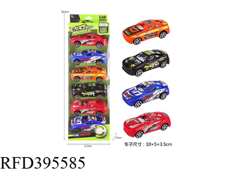 PULL BACK RACING CAR (6PCS)