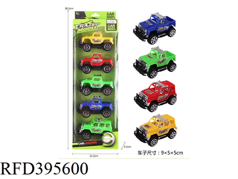 PULL BACK OFF-ROAD VEHICLE (5PCS)