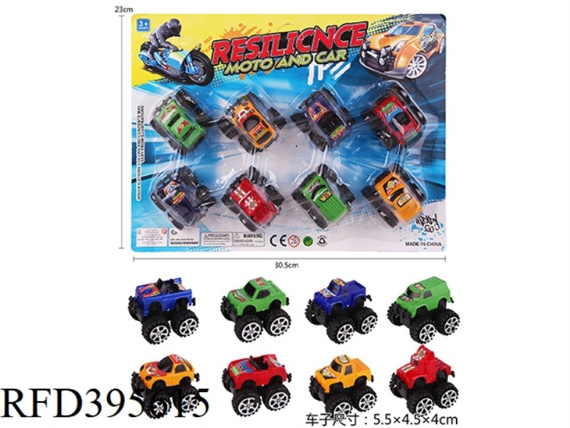 PULL BACK OFF-ROAD CAR (8PCS)