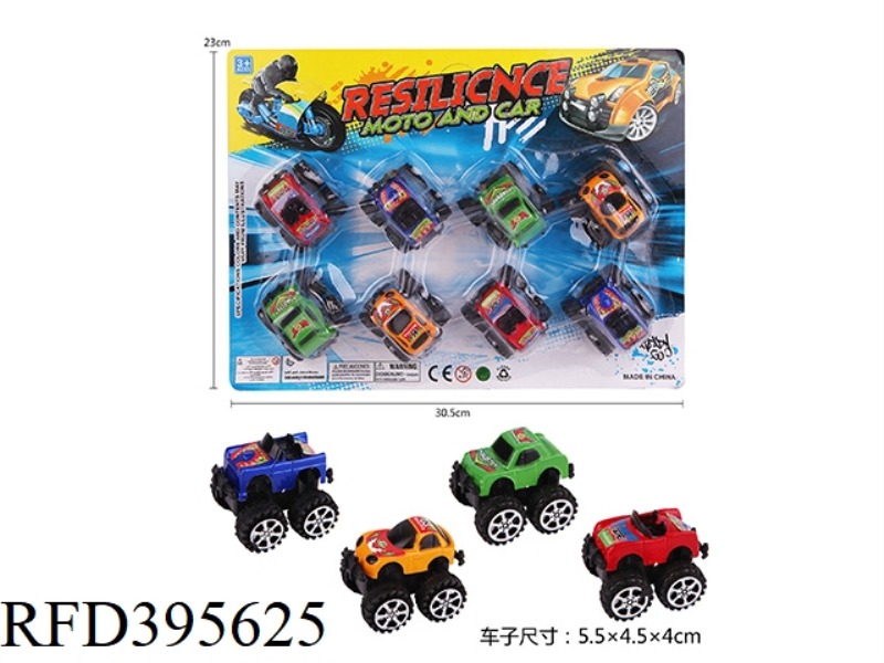 PULL BACK OFF-ROAD CAR (8PCS)