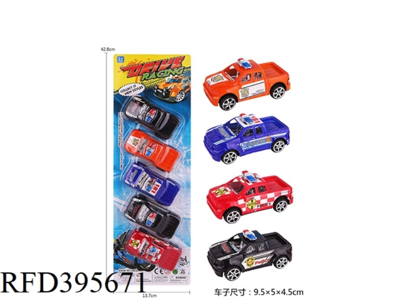 PULL BACK PICKUP POLICE CAR