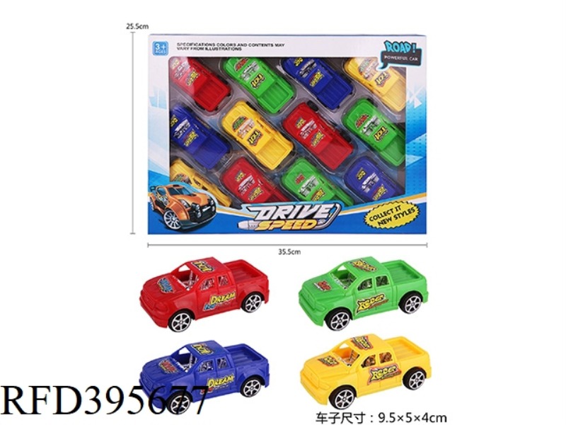 PULL BACK SOLID COLOR PICKUP TRUCK