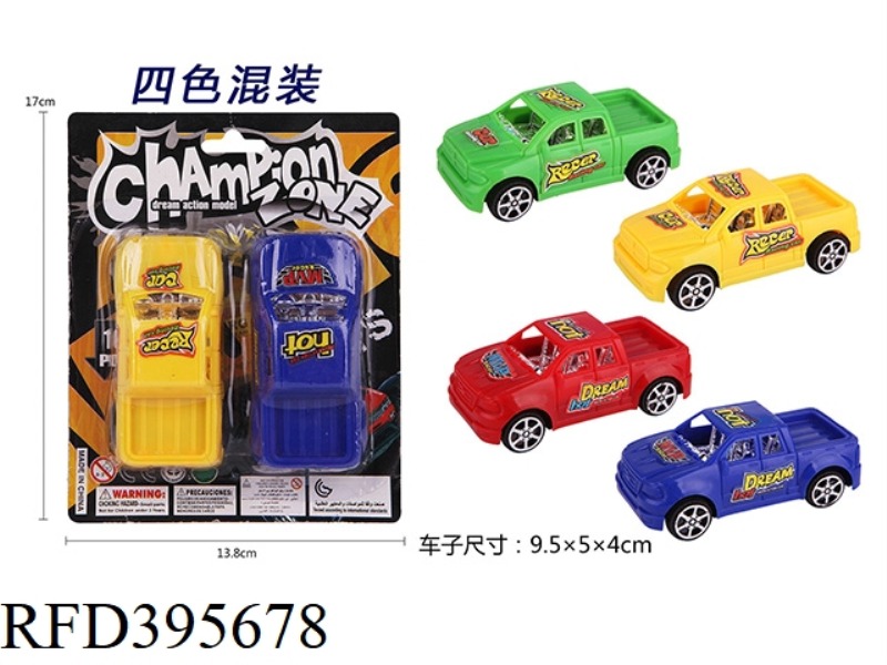PULL BACK SOLID COLOR PICKUP TRUCK