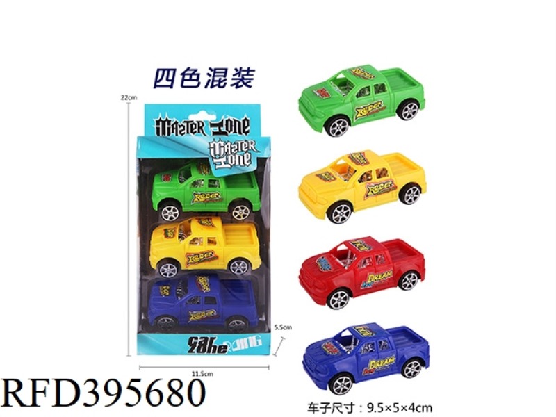 PULL BACK SOLID COLOR PICKUP TRUCK