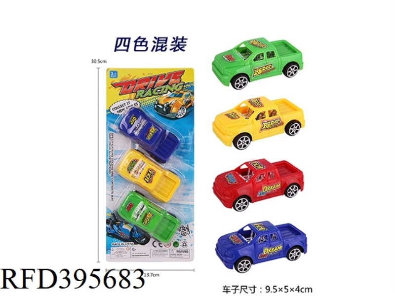 PULL BACK SOLID COLOR PICKUP TRUCK