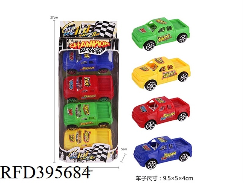 PULL BACK SOLID COLOR PICKUP TRUCK