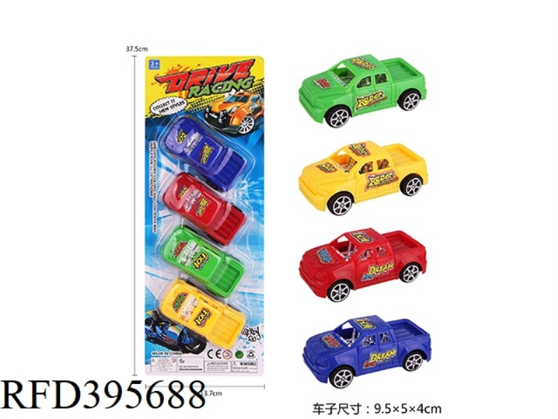 PULL BACK SOLID COLOR PICKUP TRUCK
