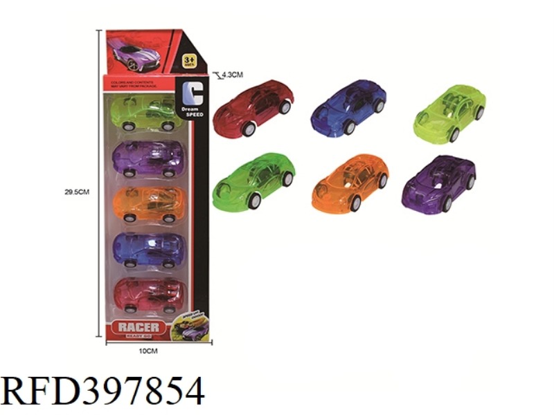 TRANSPARENT PULL BACK CAR