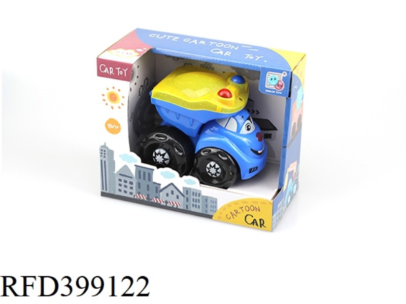 ABS PULL BACK CARTOON POLICE CAR