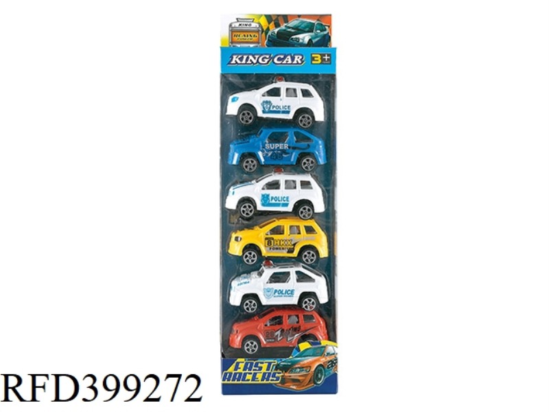 PULL BACK POLICE CARS, RACING CARS