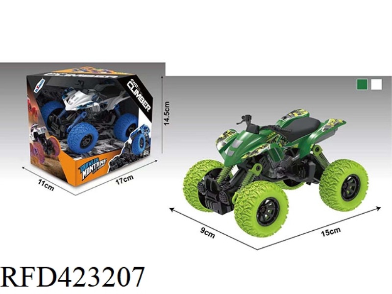 DOUBLE PULL BACK MOTORCYCLE CLIMBING CAR