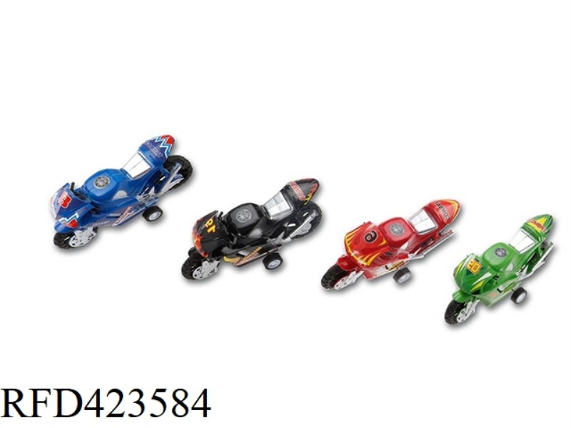 4-COLOR SPRAY PAINT PULL BACK MOTORCYCLE