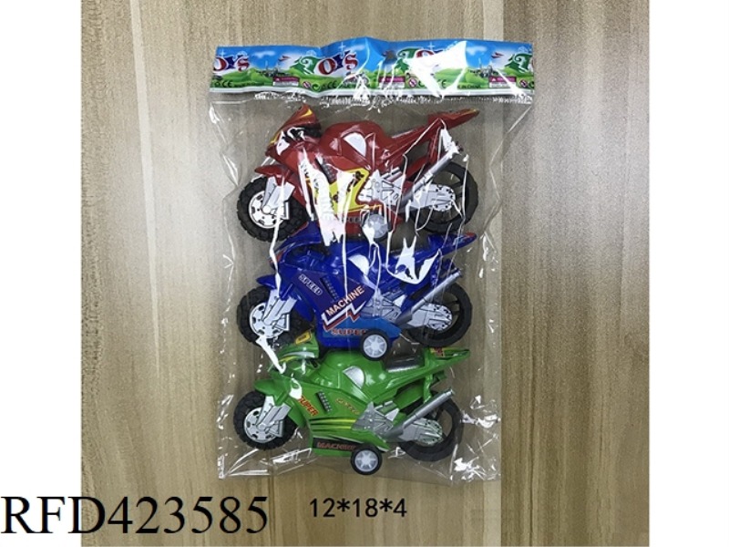 4-COLOR SPRAY PAINT PULL BACK MOTORCYCLE