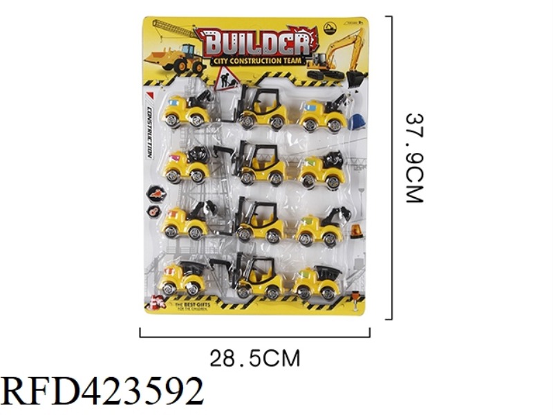 6 PULL BACK ENGINEERING VEHICLES