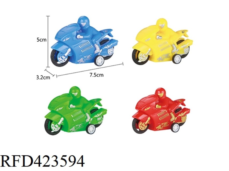 4 COLOR PULL BACK MOTORCYCLE