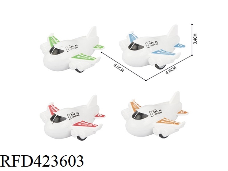 4 COLOR PULL BACK PLANE