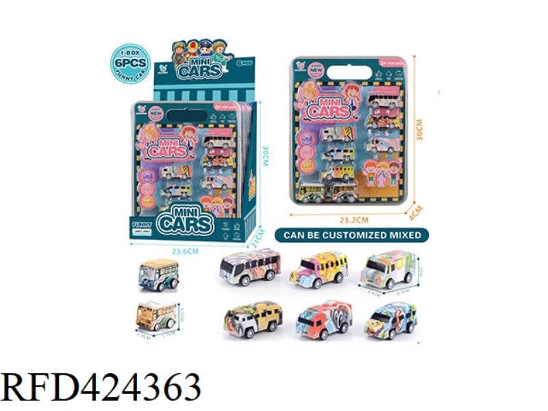 PULL BACK CAR SERIES 6PCS
