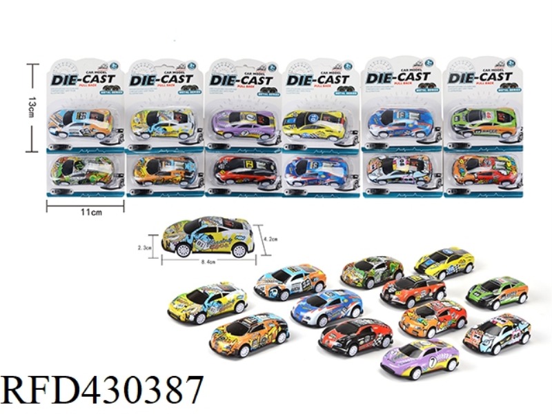 8.5 CM (PULL BACK) IRON CAR