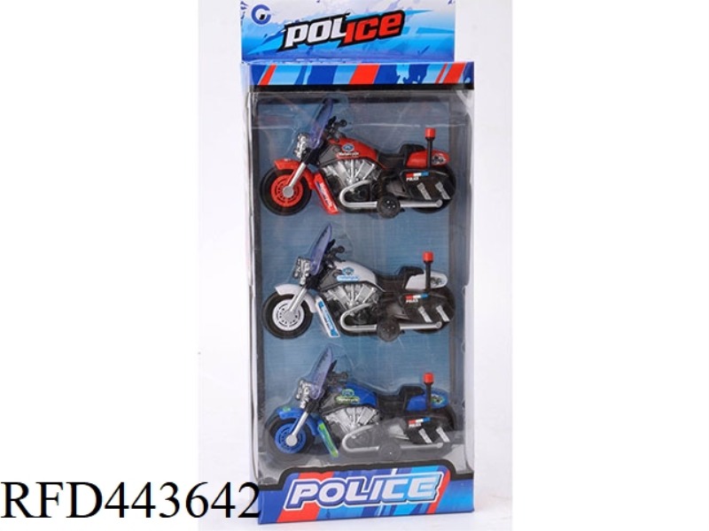 POLICE CAR PULL BACK MOTORCYCLE