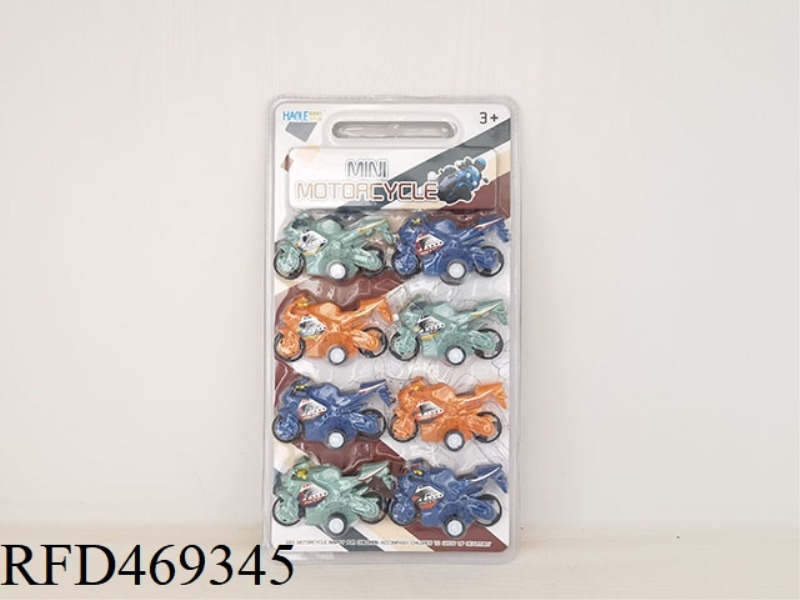 PULL BACK MOTORCYCLE (8 PIECES IN ENGLISH)