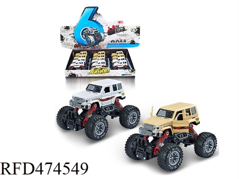 1:30 ALLOY FRONT AND REAR PULLBACK WITH SPRING SHOCK ABSORBER SIMULATION CLIMBING WHEEL (TOYOTA JEEP