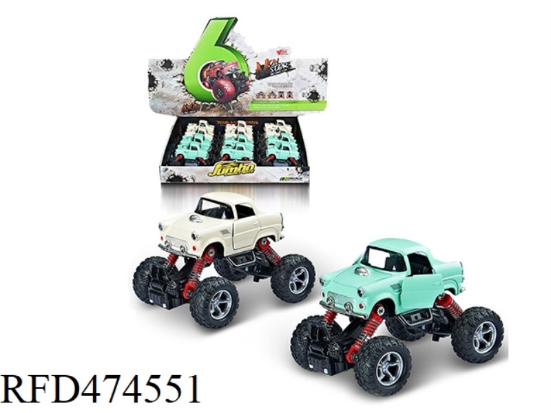 1:36Q VERSION OF ALLOY FRONT AND REAR RETURN FORCE WITH SPRING SHOCK ABSORBER SIMULATION CLIMBING WH