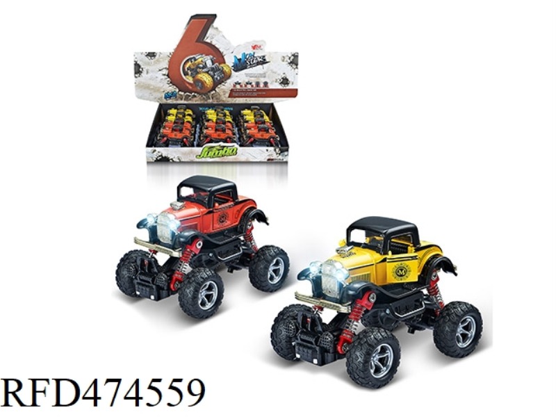 1:34Q VERSION ALLOY FRONT AND REAR RETURN FORCE WITH SPRING SHOCK ABSORBER SIMULATION CLIMBING BIG W