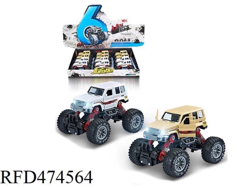 1:30 ALLOY FRONT AND REAR PULLBACK WITH SPRING SHOCK ABSORBER SIMULATION CLIMBING WHEEL (TOYOTA JEEP