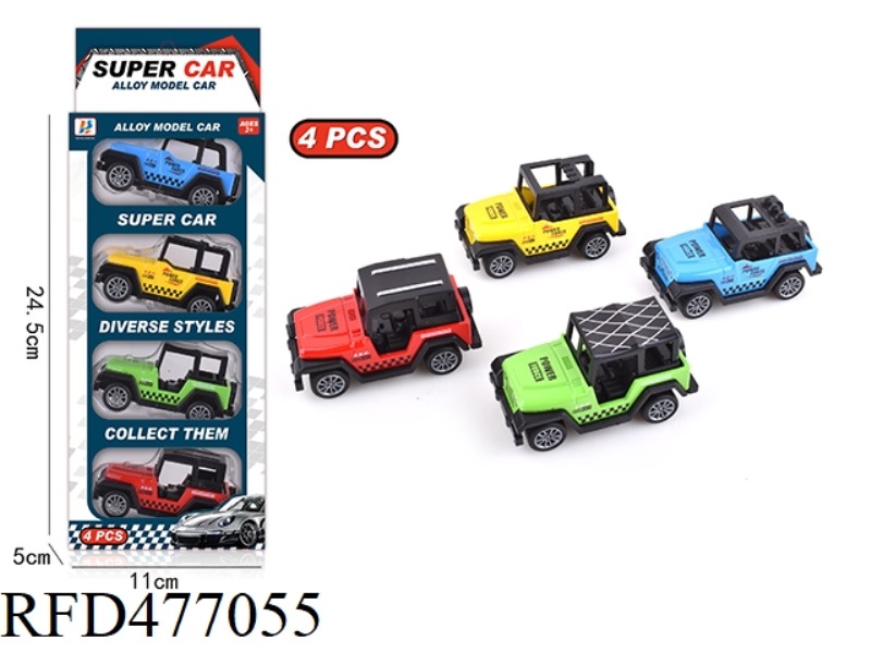 PULL BACK ALLOY OFF-ROAD WRANGLER JEEP