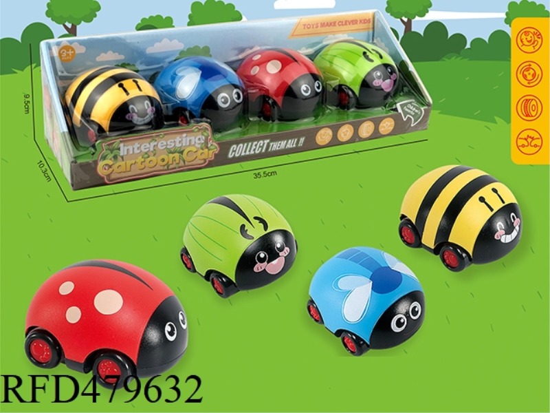 TWO-WAY PULL BACK INSECT CAR