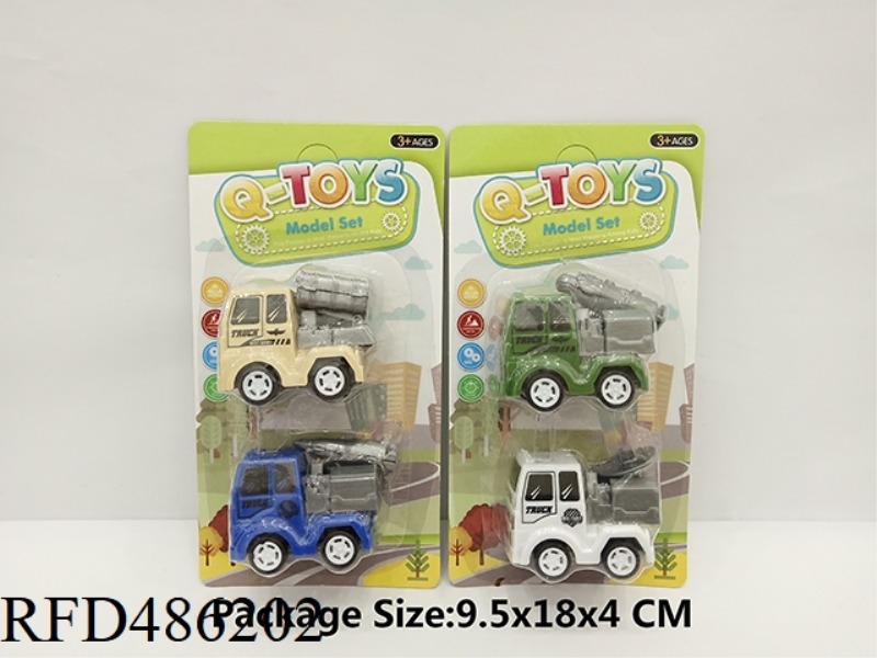 TWO ARE EQUIPPED WITH 5CM HUI LI MILITARY VEHICLES, AND FOUR TYPES OF VEHICLES ARE MIXED