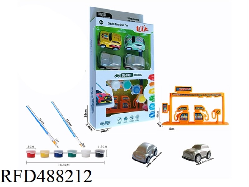 DIY,RETURN,FORCE,METAL,CAR,8PCS