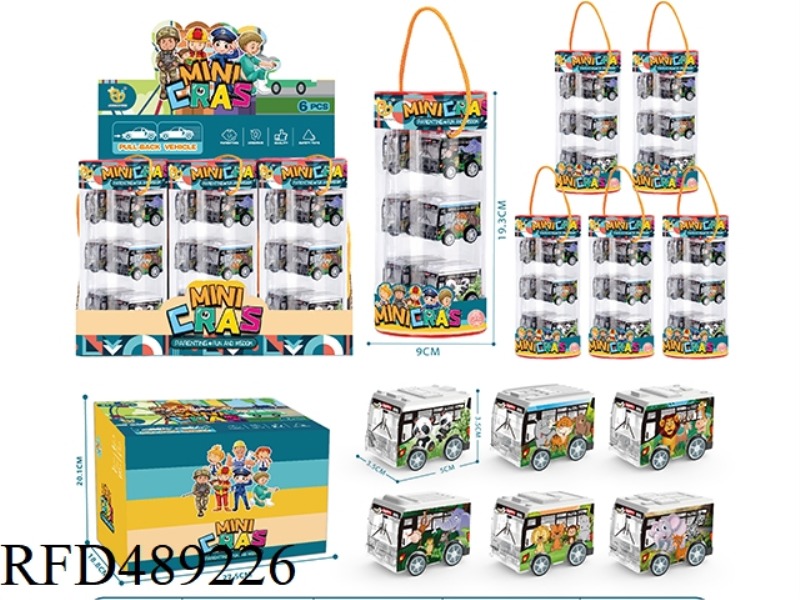 UV ANIMAL SERIES HUI LI BUS, 6 / BOX