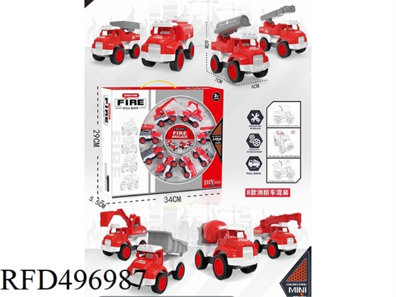 SIMULATION MODEL JAI FIRE TRUCK GIFT BOX