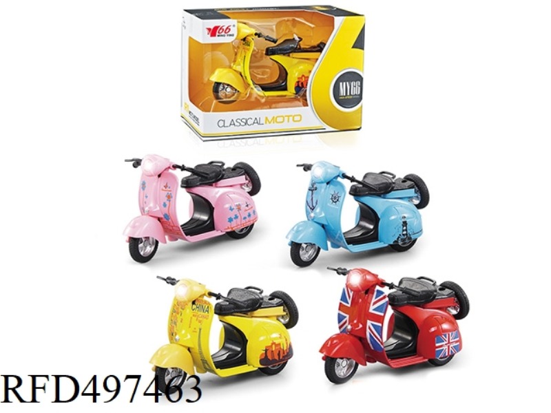 1:14 ALLOY SHEEP MOTORCYCLE JAI WITH LIGHTS MUSIC CAR